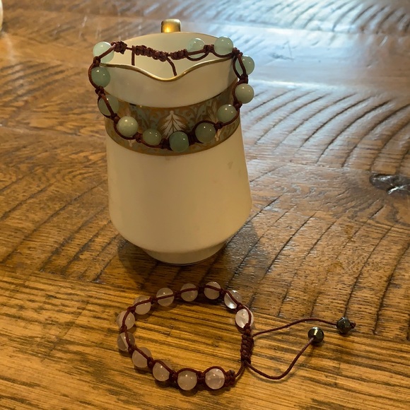Jewelry - Rose Quartz and Jade Beaded Bracelets